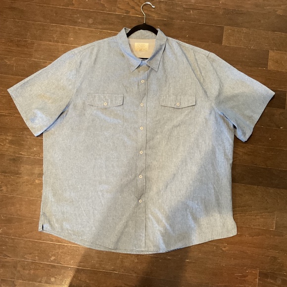 Ocean + Coast Short Sleeve Solid Fishing Shirt - XXL -  Style Grey - Picture 9 of 9
